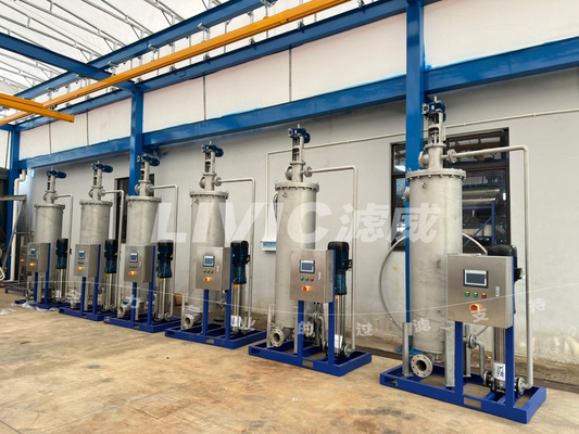 PLC Customized Automatic Self Cleaning Filter With Long Cleaning Cycle